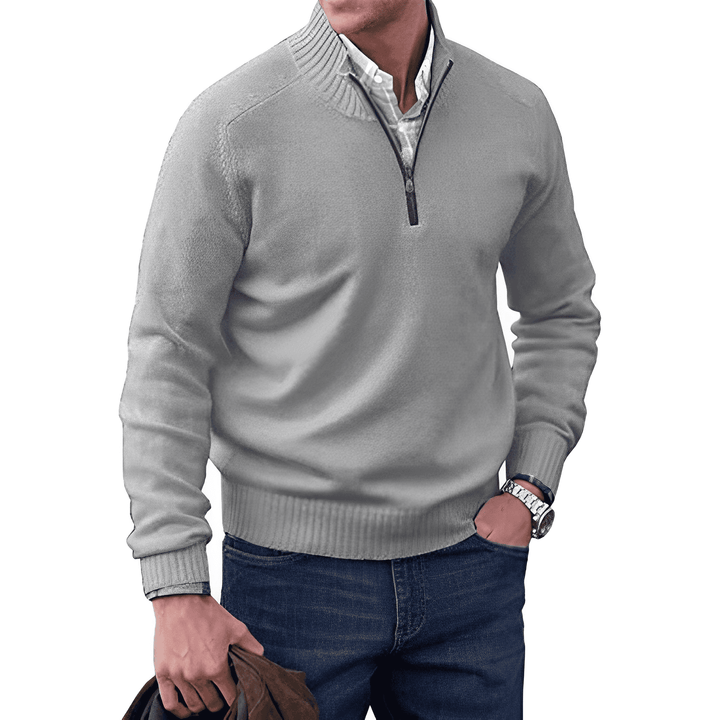 Luke - Men's Zip-Up Sweater with Sleek Polished Finish - photo 4