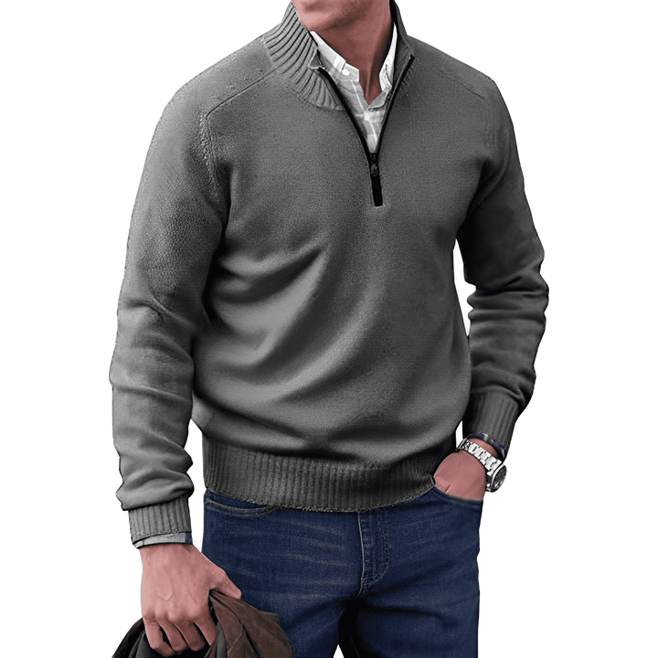Luke - Men's Zip-Up Sweater with Sleek Polished Finish - photo 5