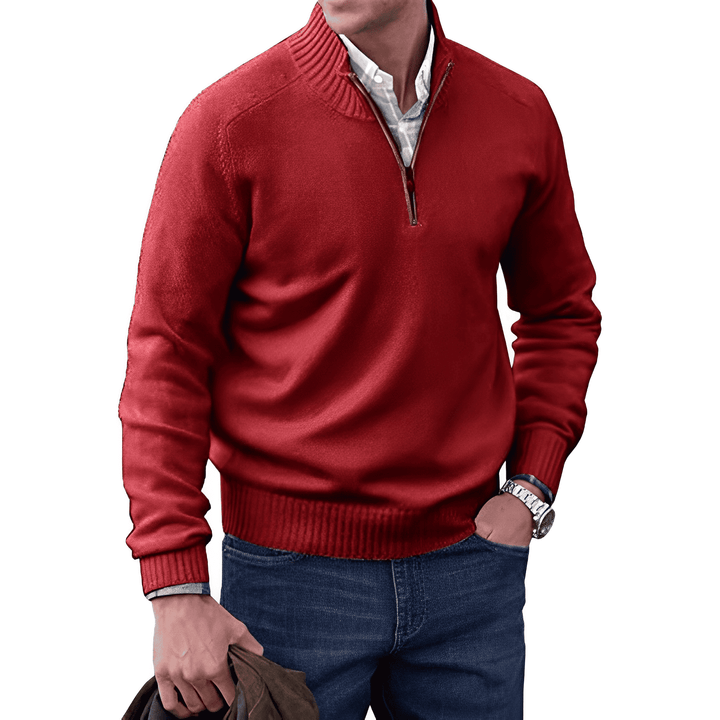 Luke - Men's Zip-Up Sweater with Sleek Polished Finish - photo 7