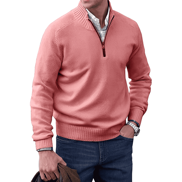 Luke - Men's Zip-Up Sweater with Sleek Polished Finish - photo 8