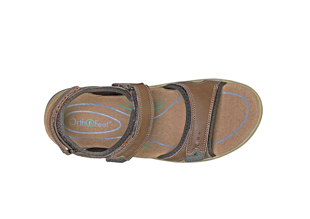 Malibu - Women's Padded Three Strap Walking Sandals - photo 11