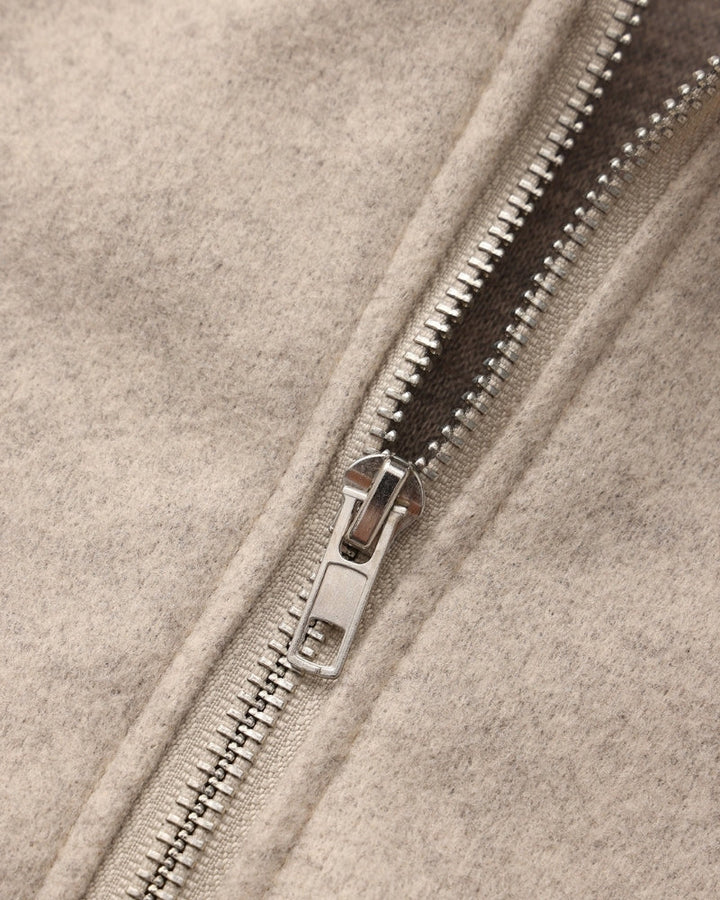 Women's Wool Hooded Zip Coat