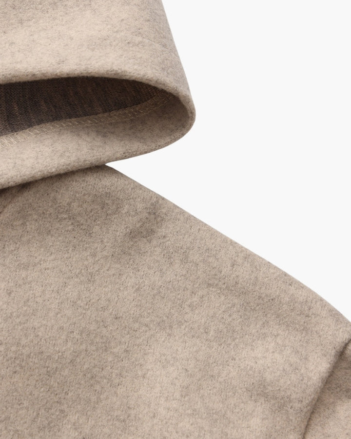 Women's Wool Hooded Zip Coat