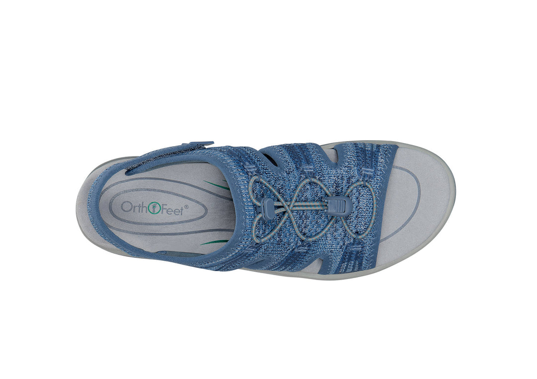 Maui - Women's Stretch Fabric Sandals with Heel Strap - photo 11