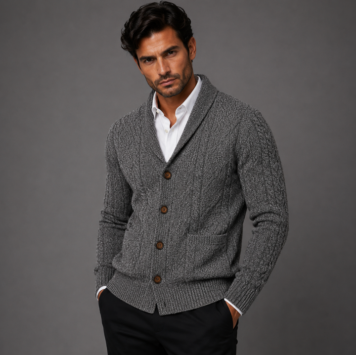 Men's 100% Cashmere Cardigan - photo 11