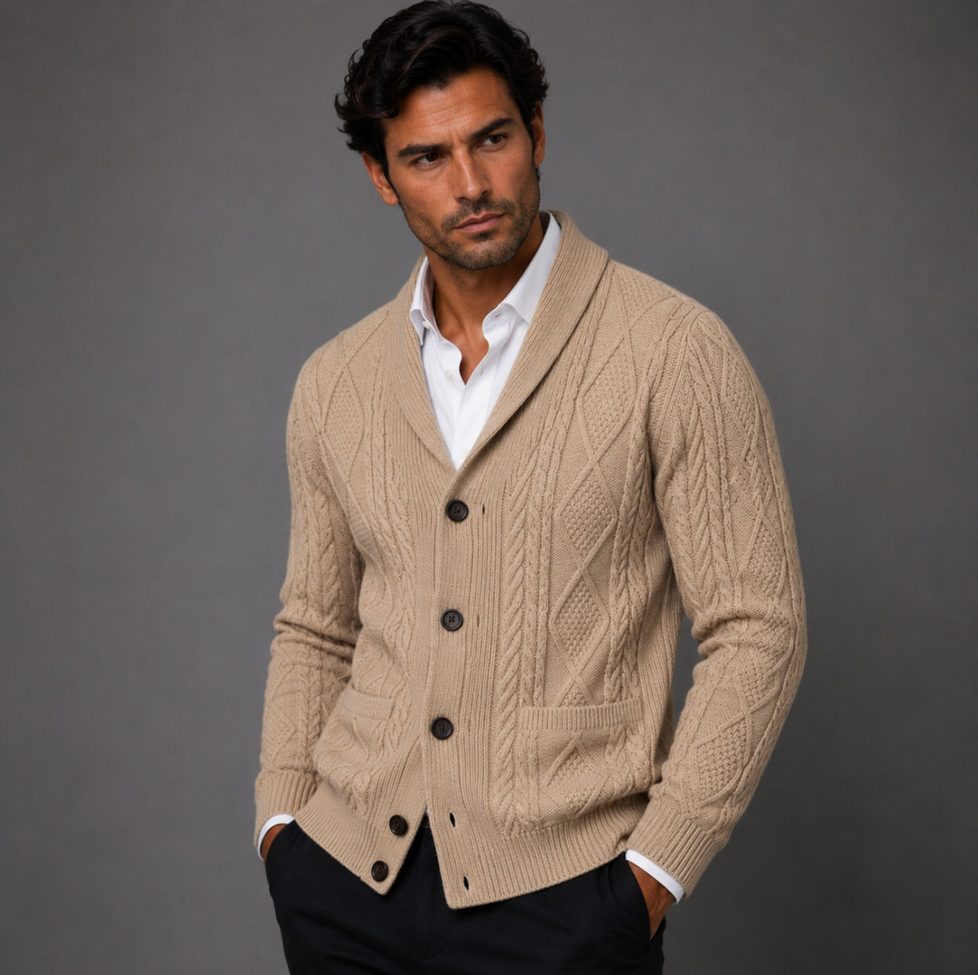 Men's 100% Cashmere Cardigan - photo 4