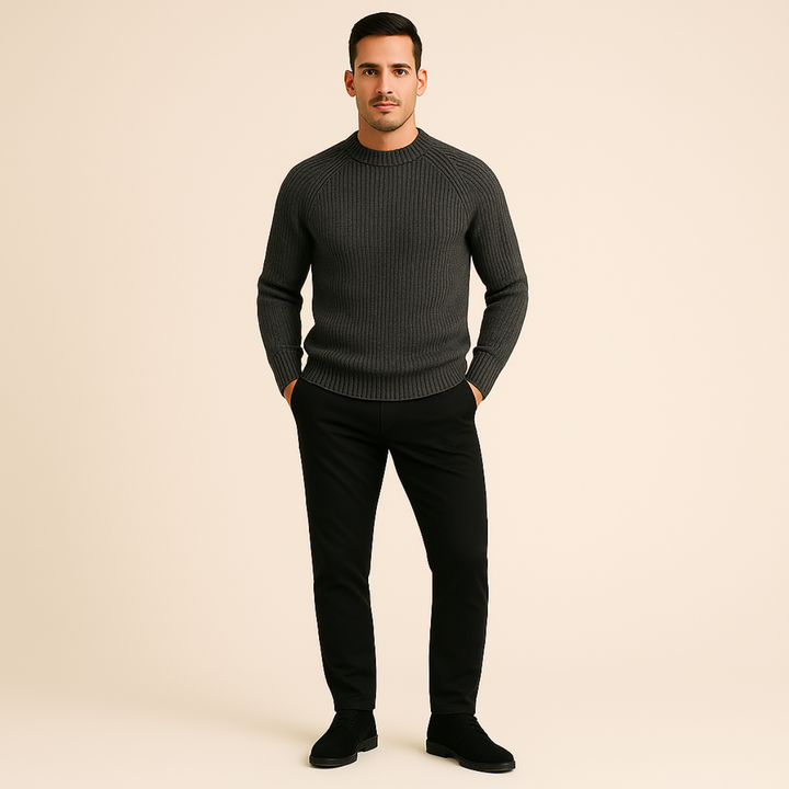 Men's 100% Cashmere Crewneck Jumper - photo 8