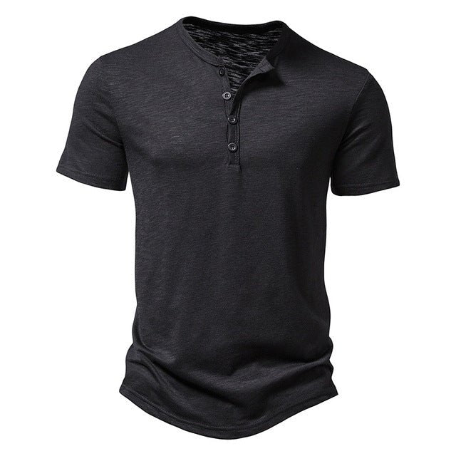 Men's Button-Front Short Sleeve T-Shirt - photo 1