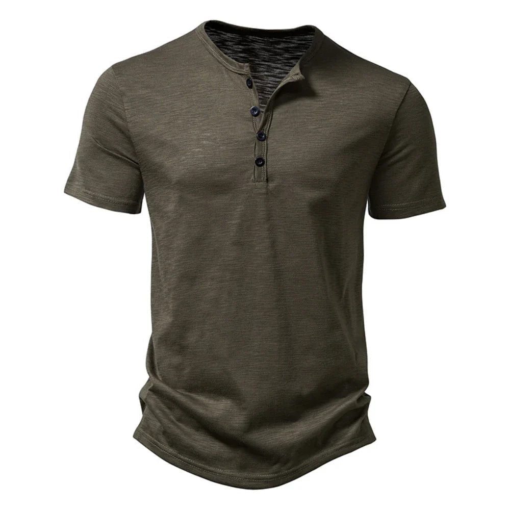 Men's Button-Front Short Sleeve T-Shirt - photo 2