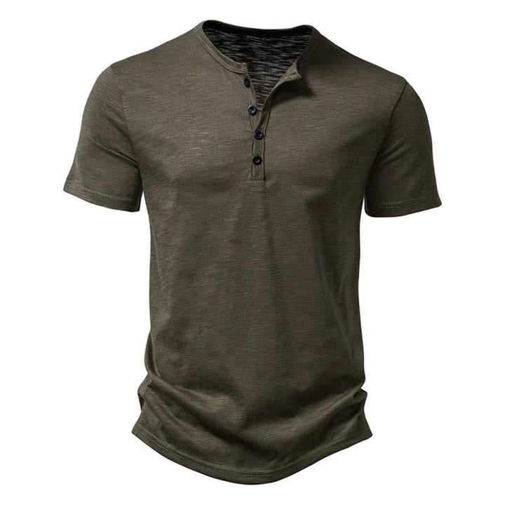 Men's Button-Front Short Sleeve T-Shirt - photo 2