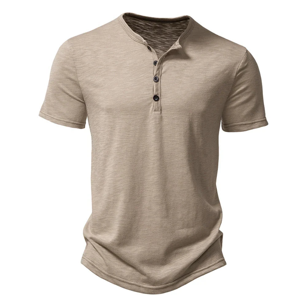 Men's Button-Front Short Sleeve T-Shirt - photo 3
