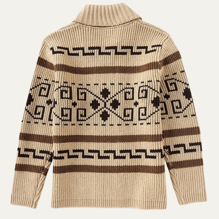 Men's Button-up Knit Cashmere Shawl Collar Cardigan - photo 3