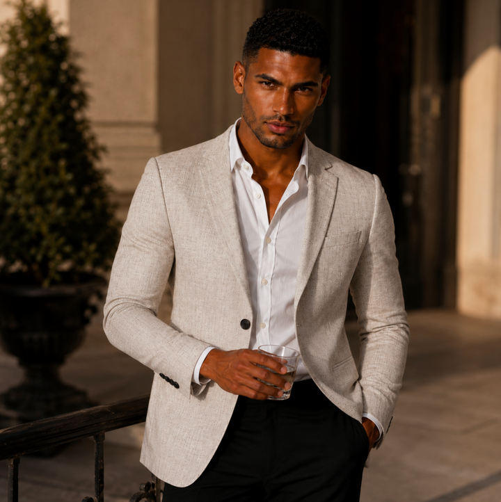 Men's Casual Business Slim Fit Blazer Jacket - photo 10