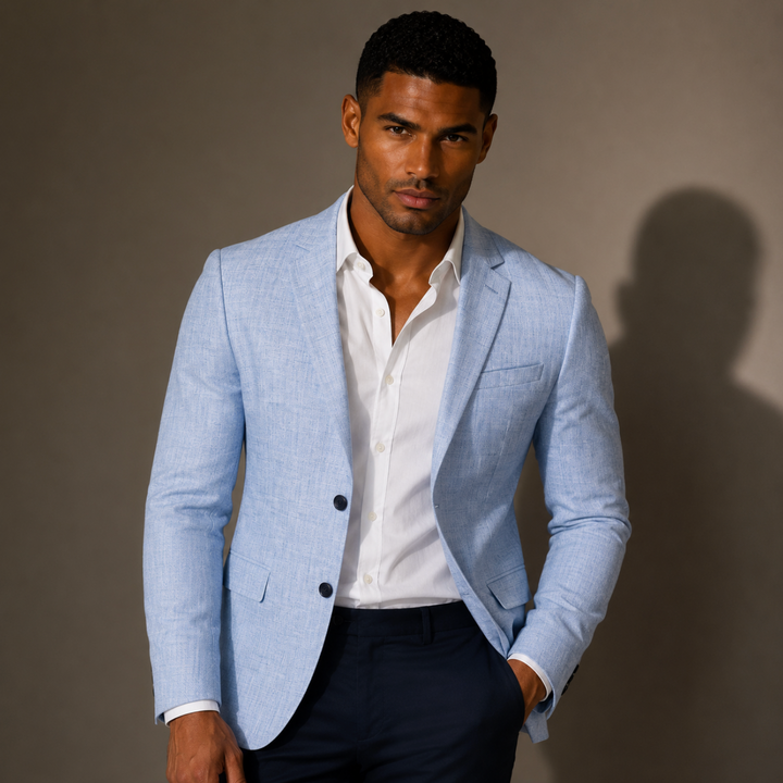 Men's Casual Business Slim Fit Blazer Jacket - photo 2