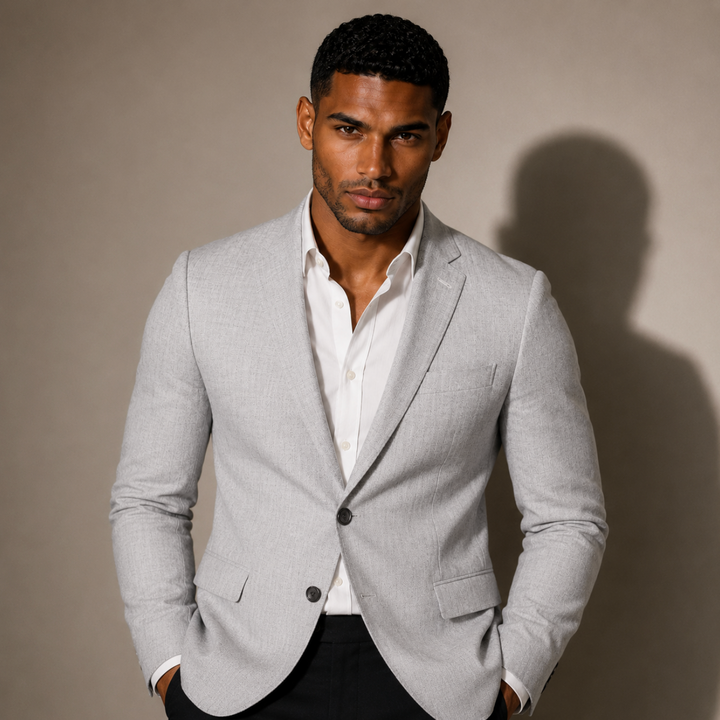 Men's Casual Business Slim Fit Blazer Jacket - photo 4