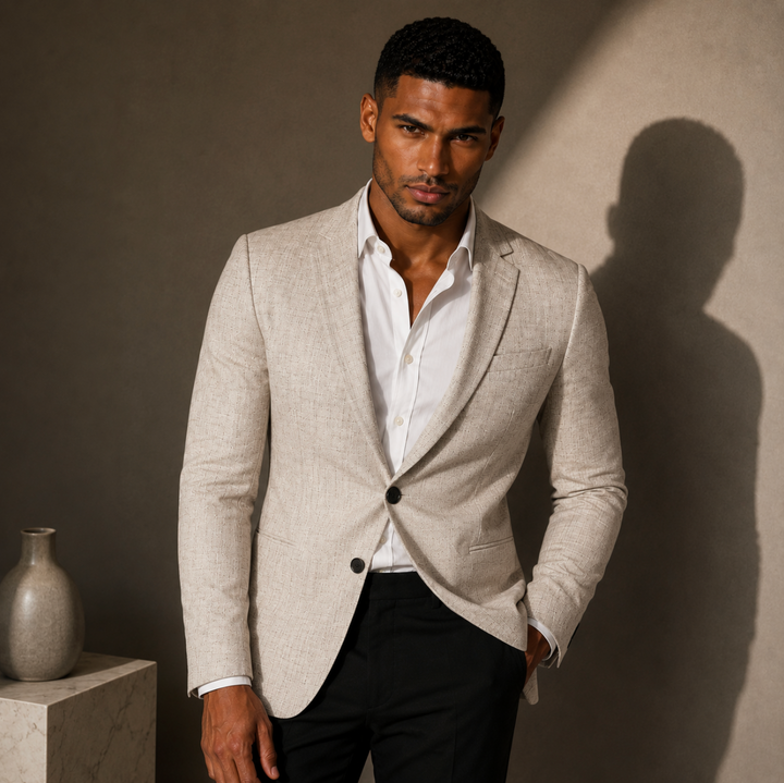 Men's Casual Business Slim Fit Blazer Jacket - photo 6
