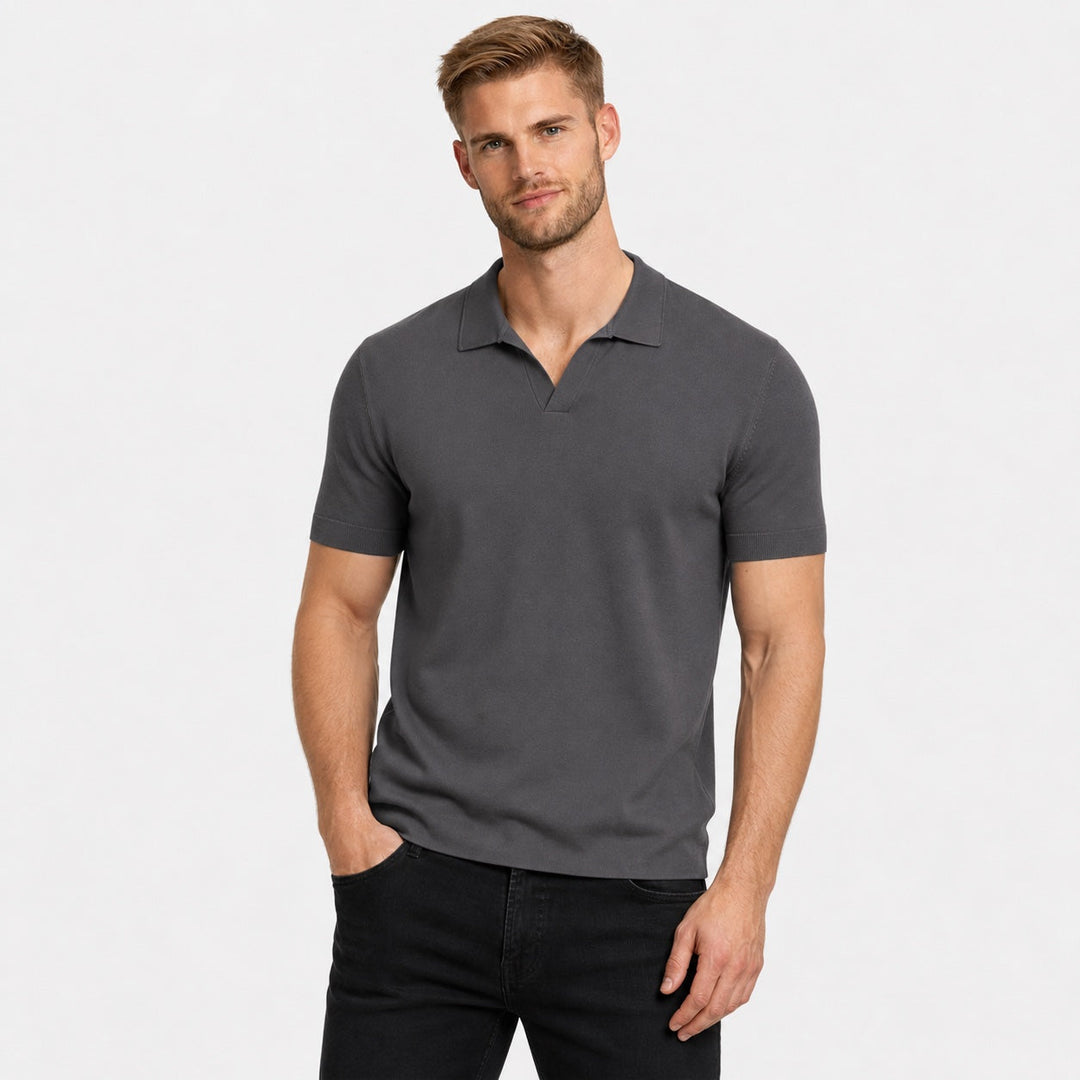 Men's Collared Short Sleeve Polo Shirt - photo 4