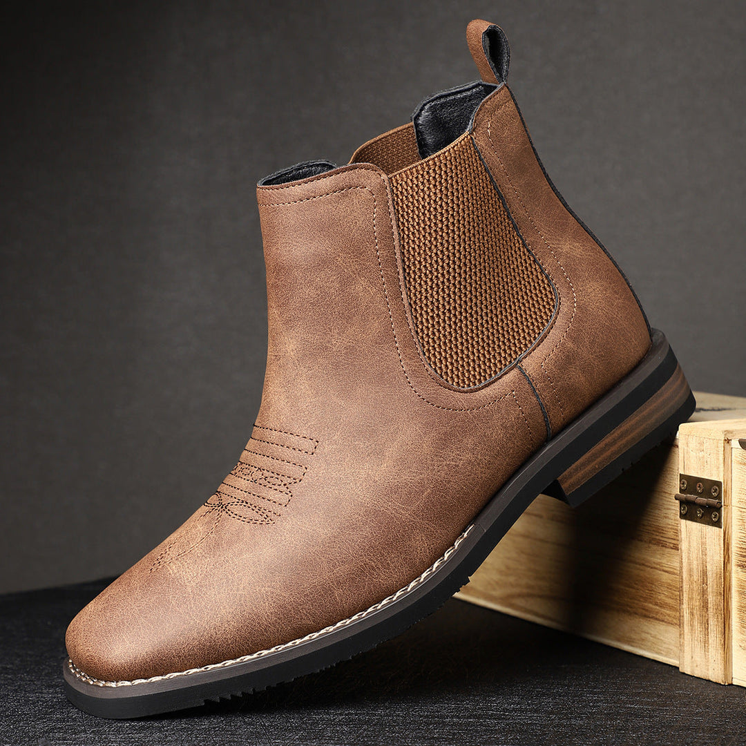Men's Elastic-Gusset Chelsea Boots - photo 1