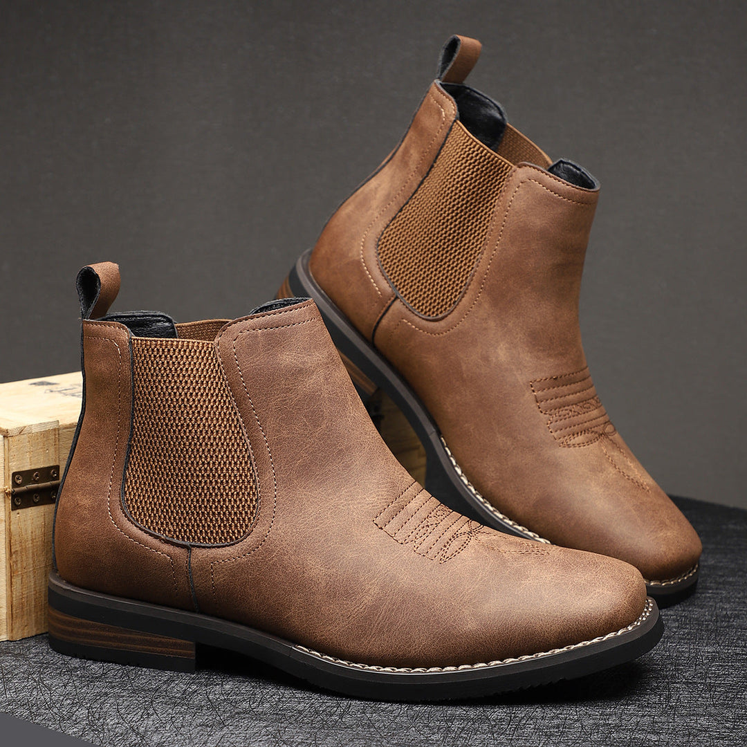 Men's Elastic-Gusset Chelsea Boots - photo 8