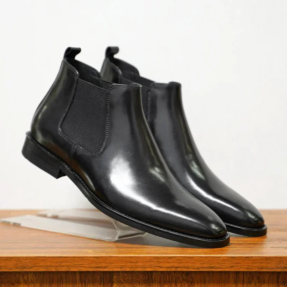 Men's Elastic-Gusset Slip-On Chelsea Boots - photo 1