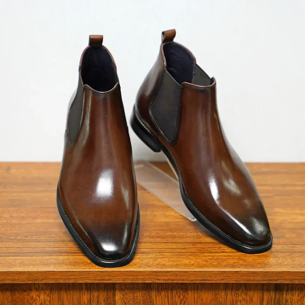 Men's Elastic-Gusset Slip-On Chelsea Boots - photo 7