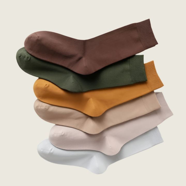 Men's Ribbed Crew Socks - 5 Pack