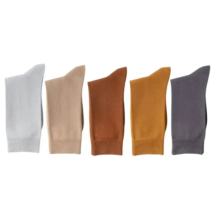 Men's Ribbed Crew Socks - 5 Pack - Mountain Path