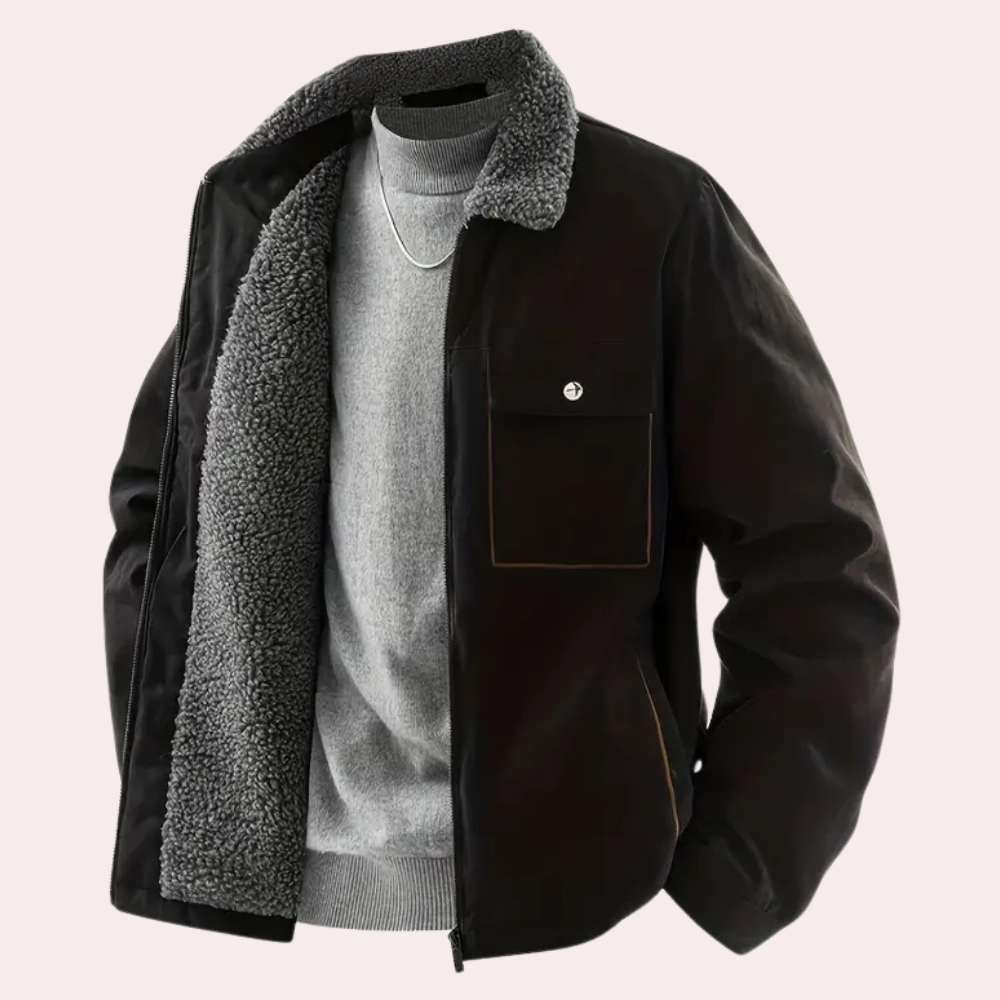 Men's Fleece-Lined Casual Jacket - photo 1