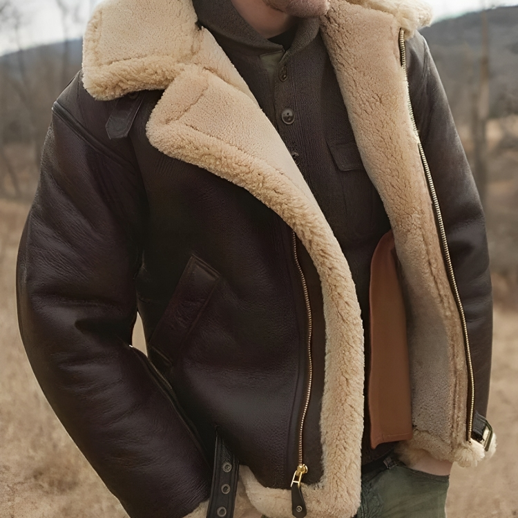 Men's Fleece-Lined Roll Neck Jacket - photo 1