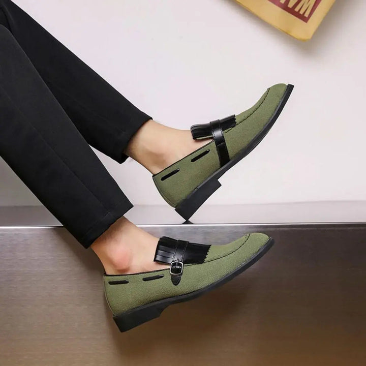 Men's Fringed Buckled Loafers - photo 3