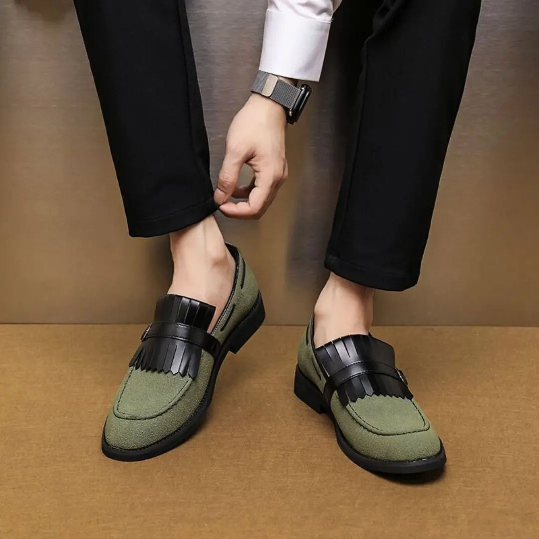 Men's Fringed Buckled Loafers - photo 5