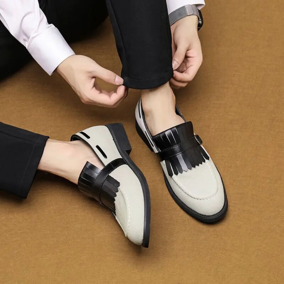 Men's Fringed Buckled Loafers - photo 6
