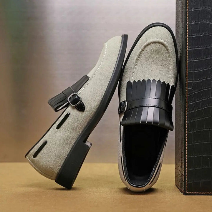 Men's Fringed Buckled Loafers - photo 8