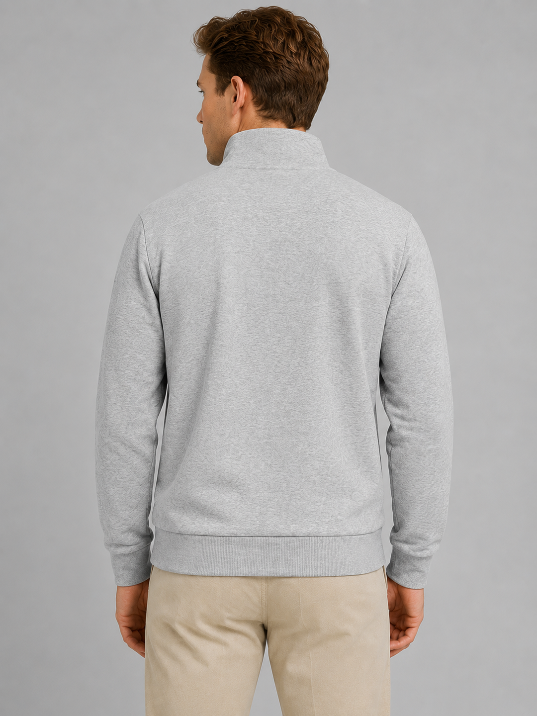 Men's Half-Zip High Neck Sweatshirt - photo 5