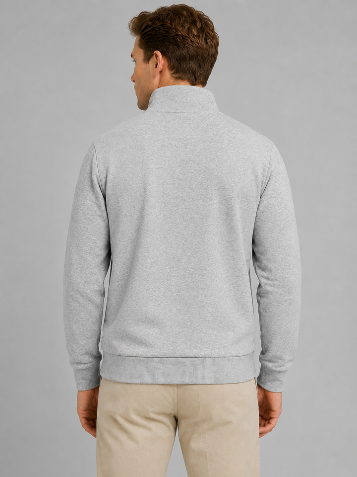 Men's Half-Zip High Neck Sweatshirt - photo 5