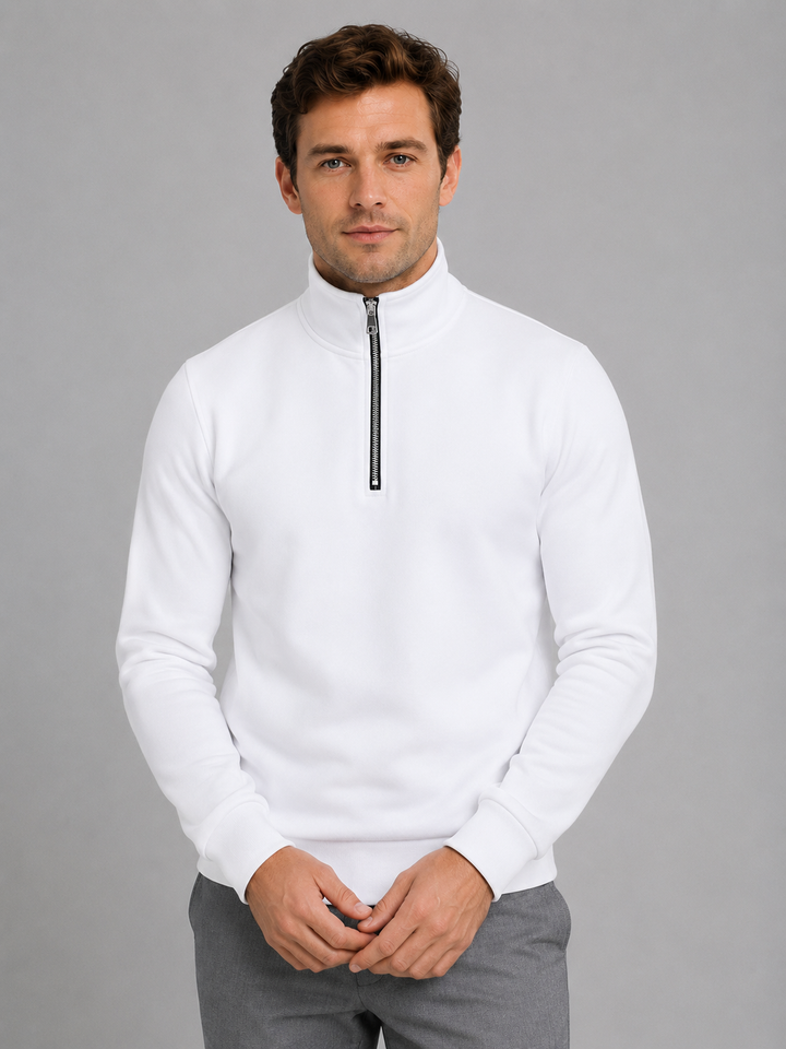 Men's Half-Zip High Neck Sweatshirt - photo 7