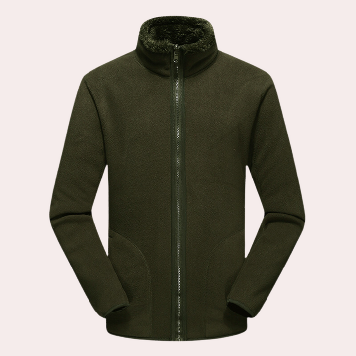 Men's High-Collar Fleece Winter Jacket - photo 3