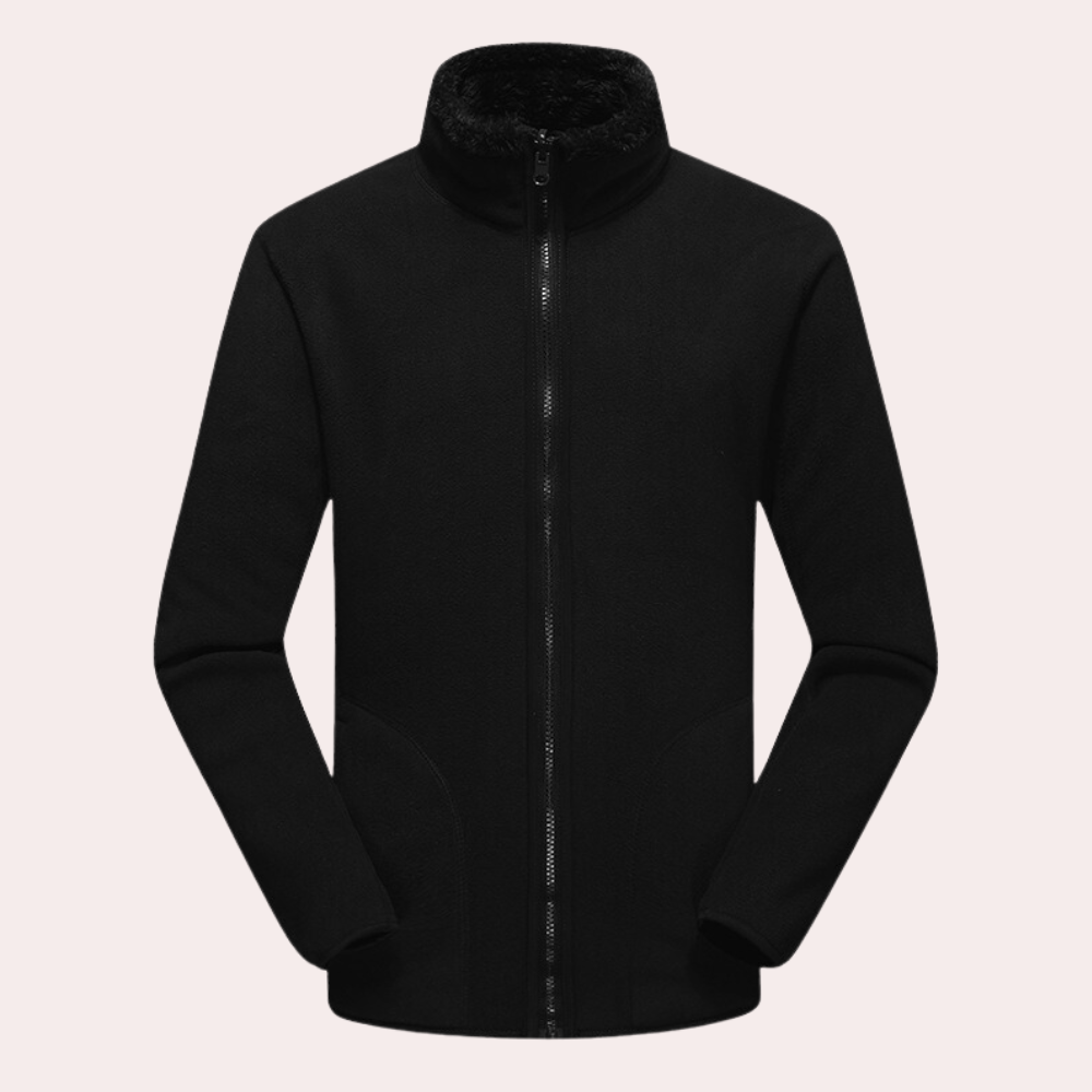 Men's High-Collar Fleece Winter Jacket - photo 4