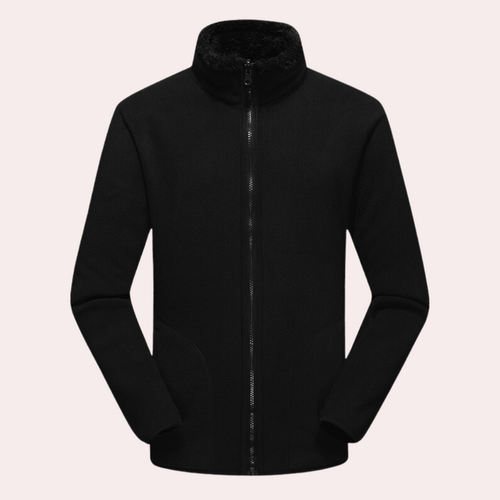 Men's High-Collar Fleece Winter Jacket - photo 4