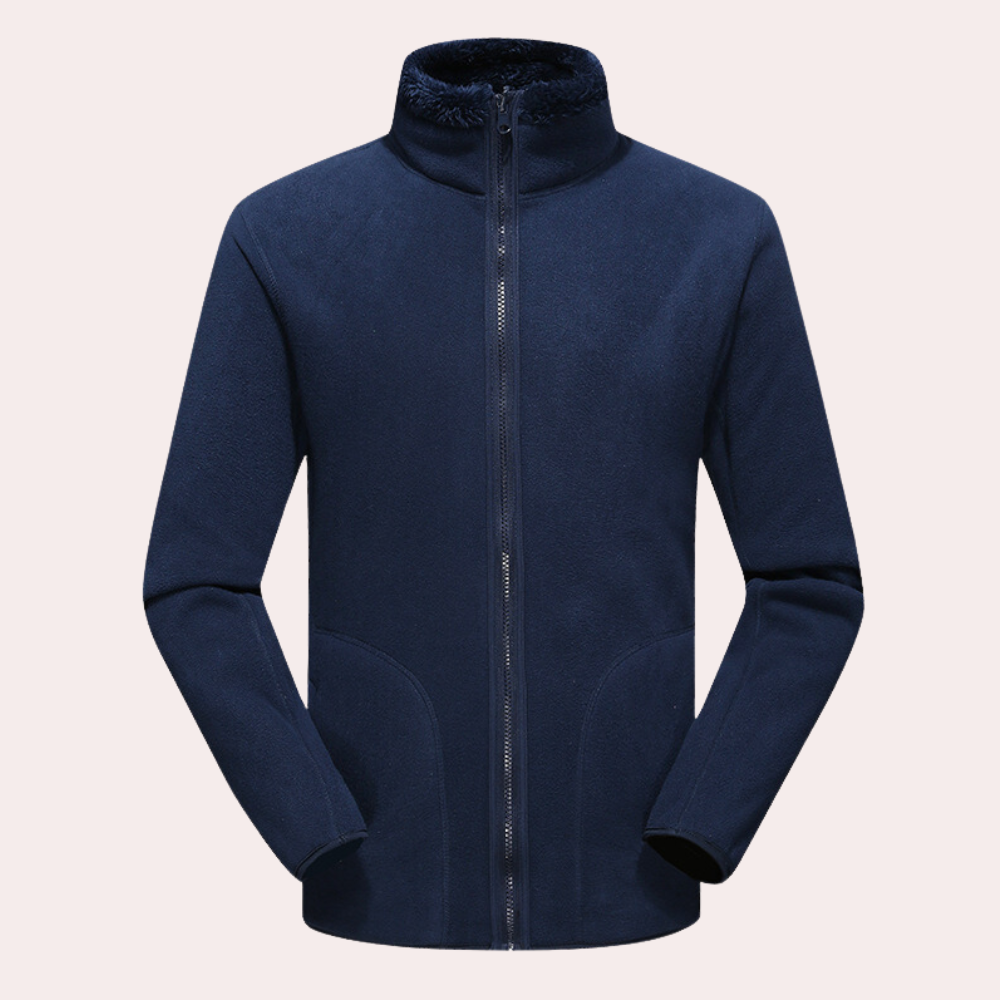 Men's High-Collar Fleece Winter Jacket - photo 5