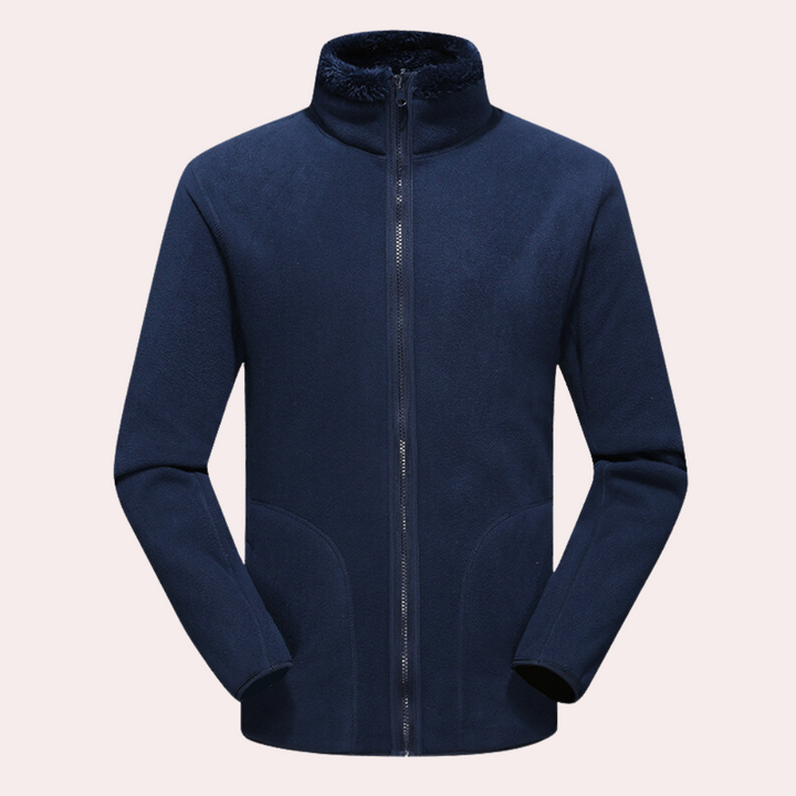 Men's High-Collar Fleece Winter Jacket - photo 5