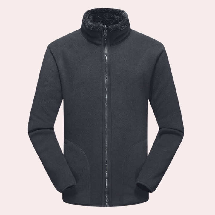 Men's High-Collar Fleece Winter Jacket - photo 6