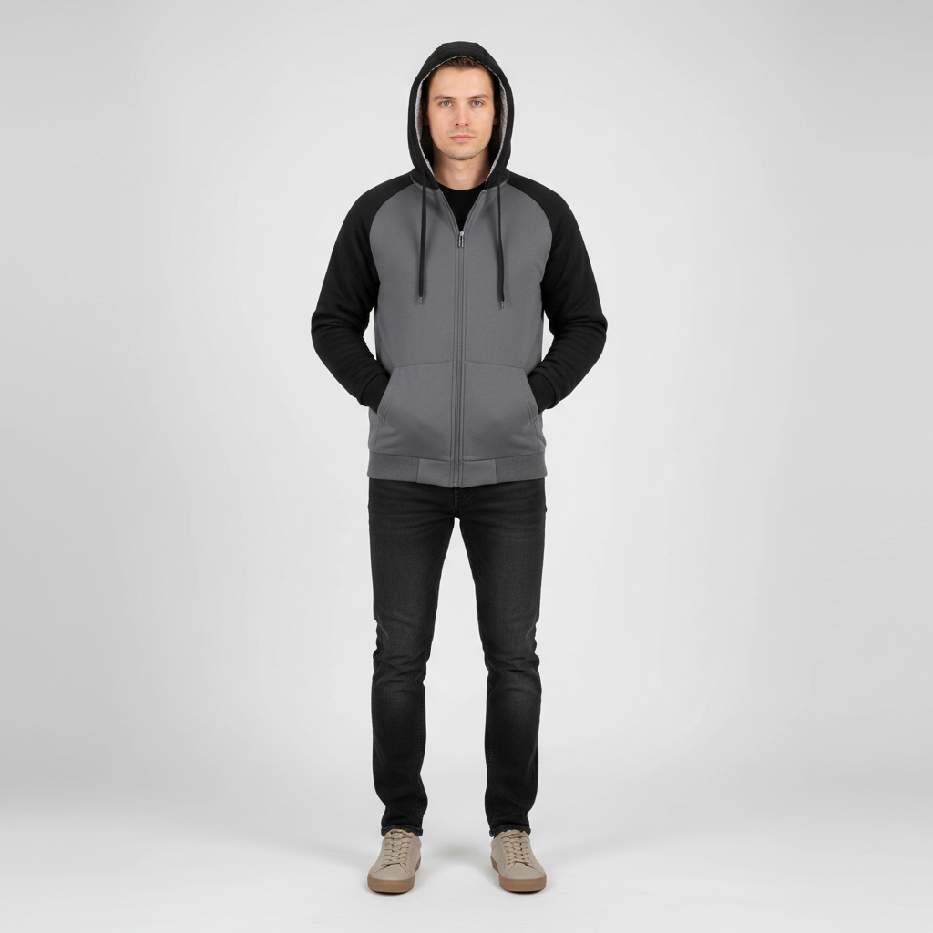 Men's Hoodie with Drawstring - photo 2