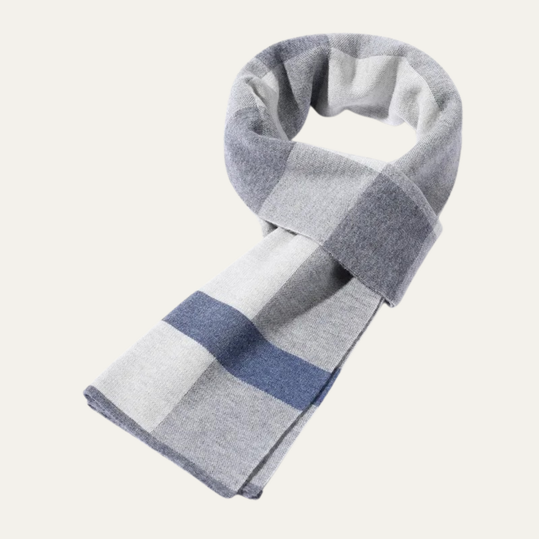 Men's Knit Plaid Scarf - photo 11