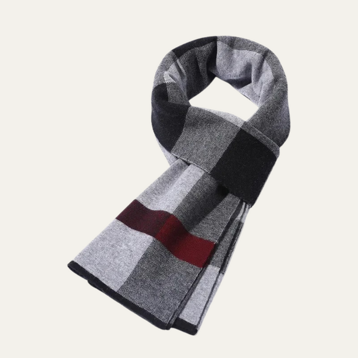 Men's Knit Plaid Scarf - photo 9