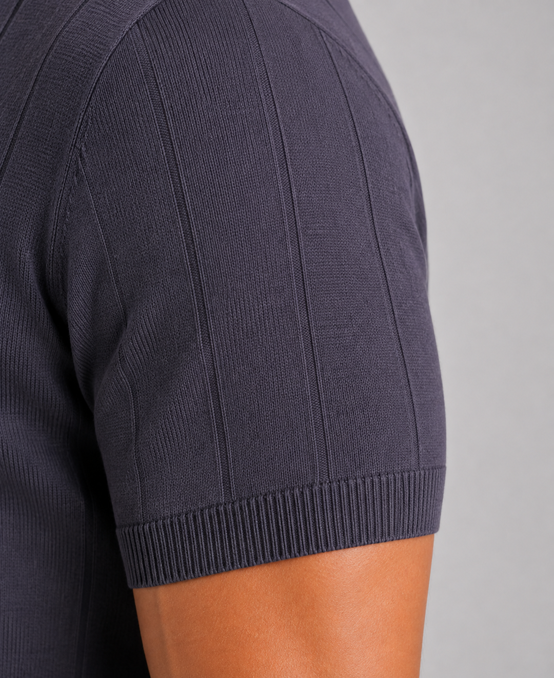 Men's Knitted Short Sleeve T-Shirt - photo 9