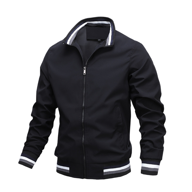 Men's Lightweight Zip Jacket - Black