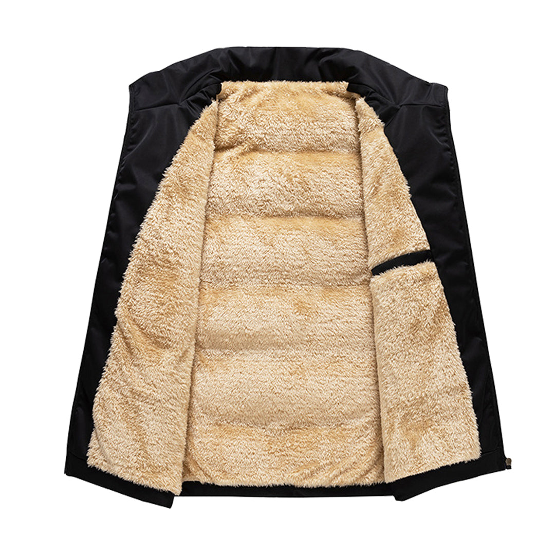 Men's Fleece-Lined Quilted Gilet with Zip Front - photo 5