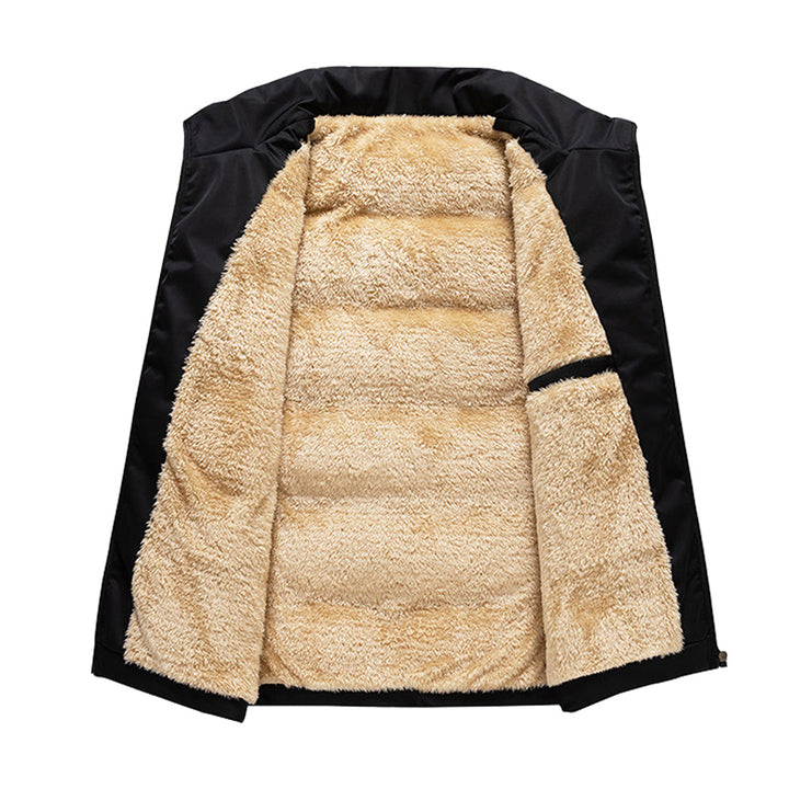Men's Fleece-Lined Quilted Gilet with Zip Front - photo 5
