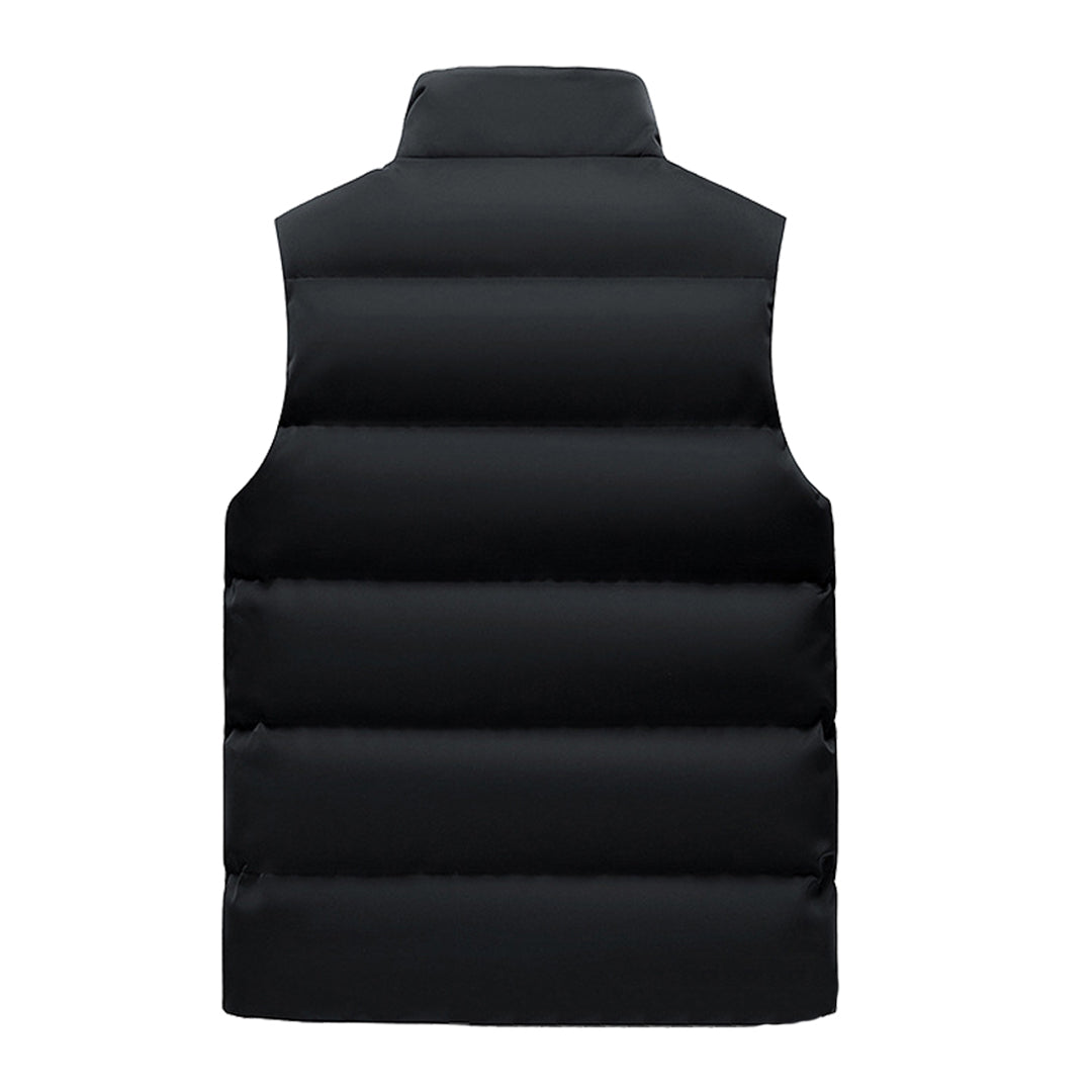 Men's Fleece-Lined Quilted Gilet with Zip Front - photo 6